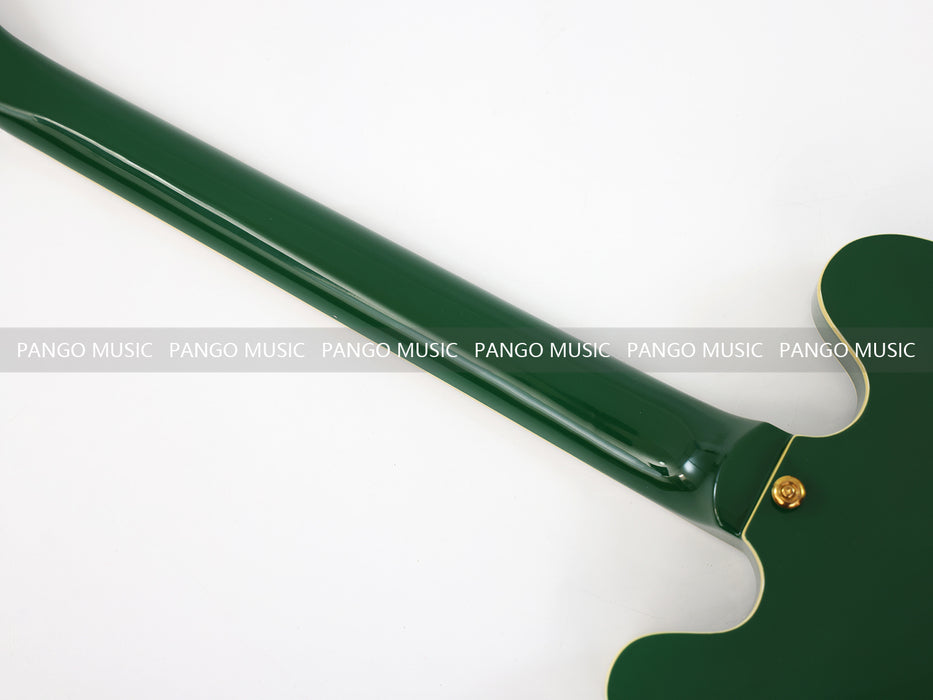 PANGO MUSIC Semi Hollow All Green Electric Guitar (GKS-094)