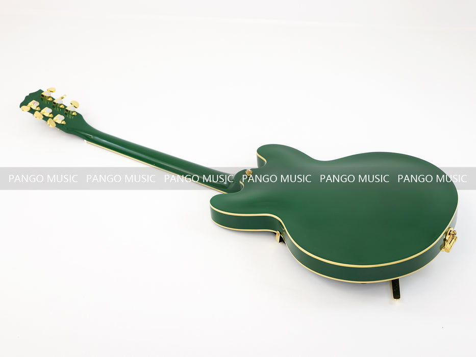 PANGO MUSIC Semi Hollow All Green Electric Guitar (GKS-094)