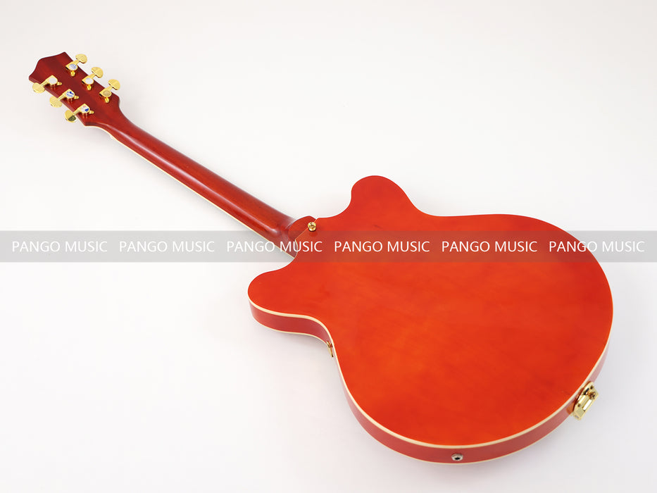 PANGO MUSIC Semi Hollow Orange Color Electric Guitar (GKS-087)