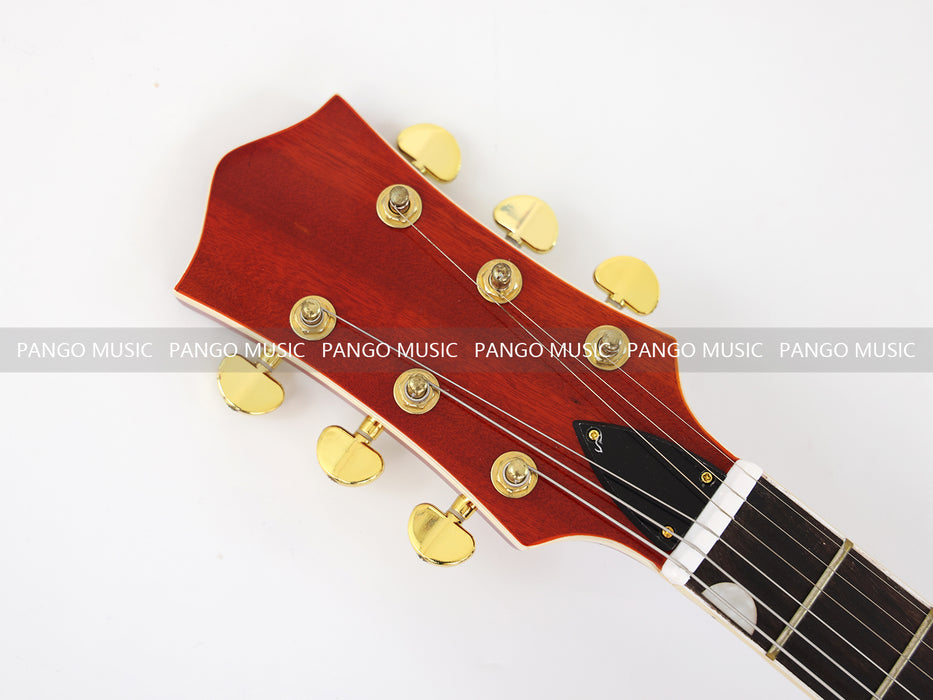 PANGO MUSIC Semi Hollow Orange Color Electric Guitar (GKS-087)