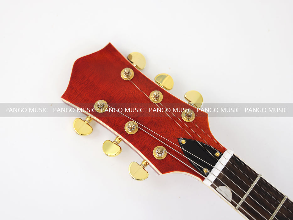 PANGO MUSIC Semi Hollow Orange Color Electric Guitar (GKS-089)