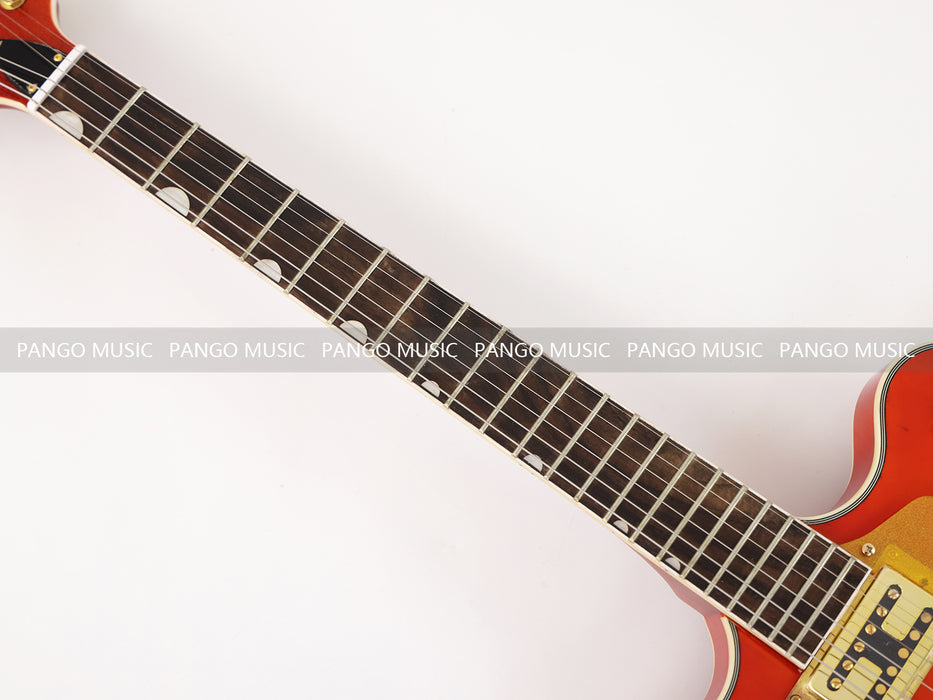 PANGO MUSIC Semi Hollow Orange Color Electric Guitar (GKS-089)