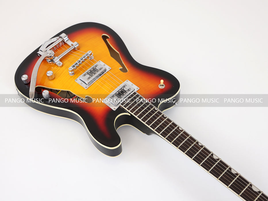 PANGO MUSIC TL Style Electric Guitar with Flamed Maple Top (GKS-059)