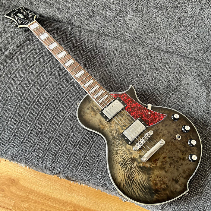 PANGO Music Electric Guitar with Burl Maple Top (YMZ-209)