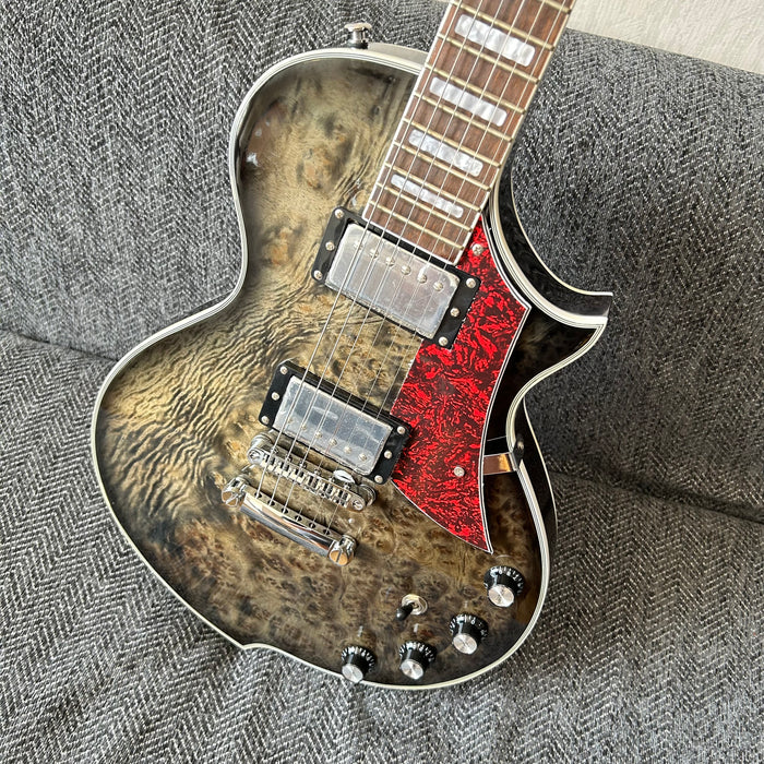 PANGO Music Electric Guitar with Burl Maple Top (YMZ-209)