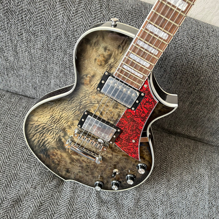 PANGO Music Electric Guitar with Burl Maple Top (YMZ-209)