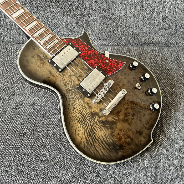 PANGO Music Electric Guitar with Burl Maple Top (YMZ-209)