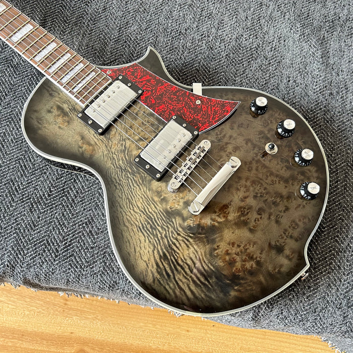 PANGO Music Electric Guitar with Burl Maple Top (YMZ-209)