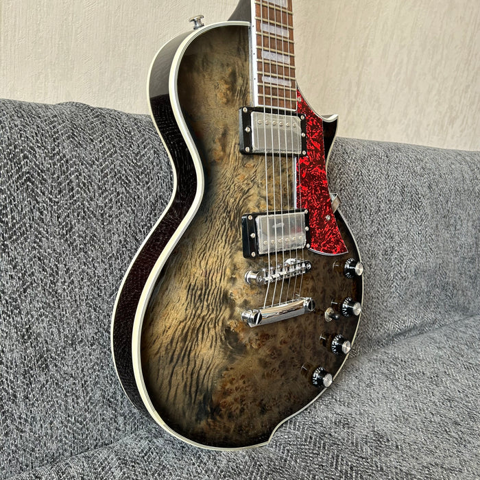 PANGO Music Electric Guitar with Burl Maple Top (YMZ-209)