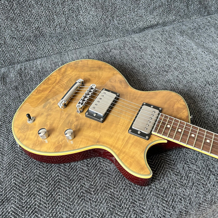 PANGO Music Electric Guitar with Burl Maple Top (YMZ-211)