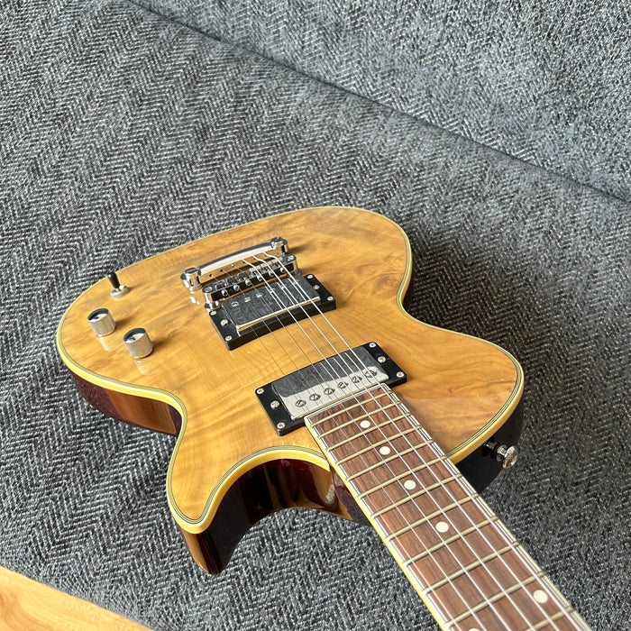 PANGO Music Electric Guitar with Burl Maple Top (YMZ-211)