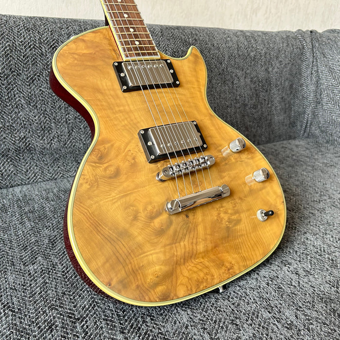 PANGO Music Electric Guitar with Burl Maple Top (YMZ-211)