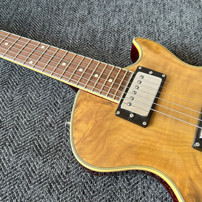 PANGO Music Electric Guitar with Burl Maple Top (YMZ-211)