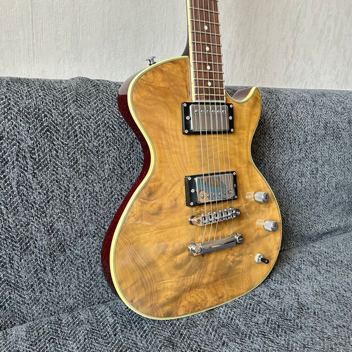 PANGO Music Electric Guitar with Burl Maple Top (YMZ-211)