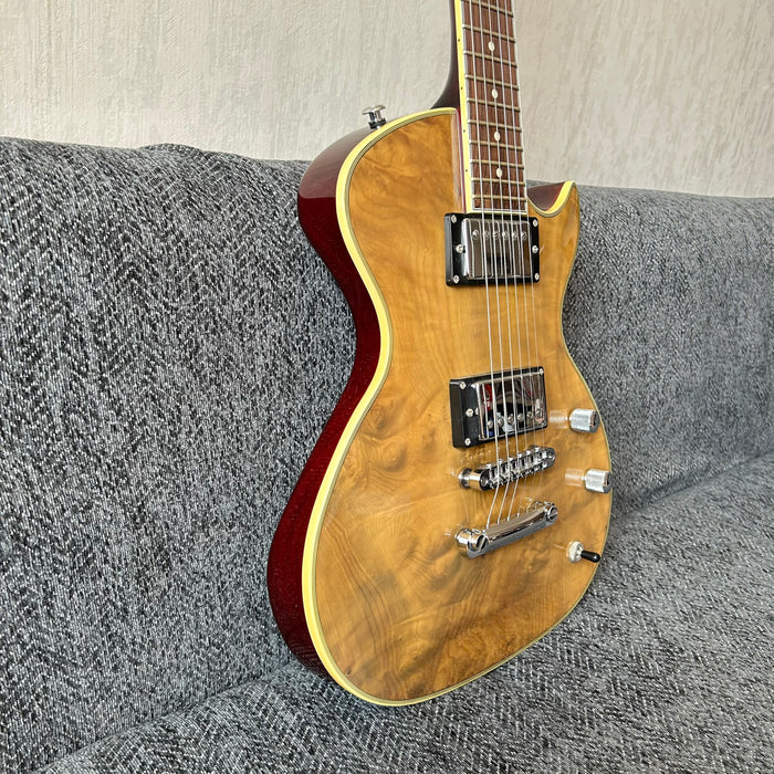 PANGO Music Electric Guitar with Burl Maple Top (YMZ-211)