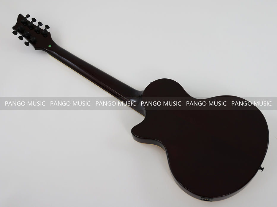 PANGO Music 7 Strings Electric Guitar with F Holes (YMZ-010S)