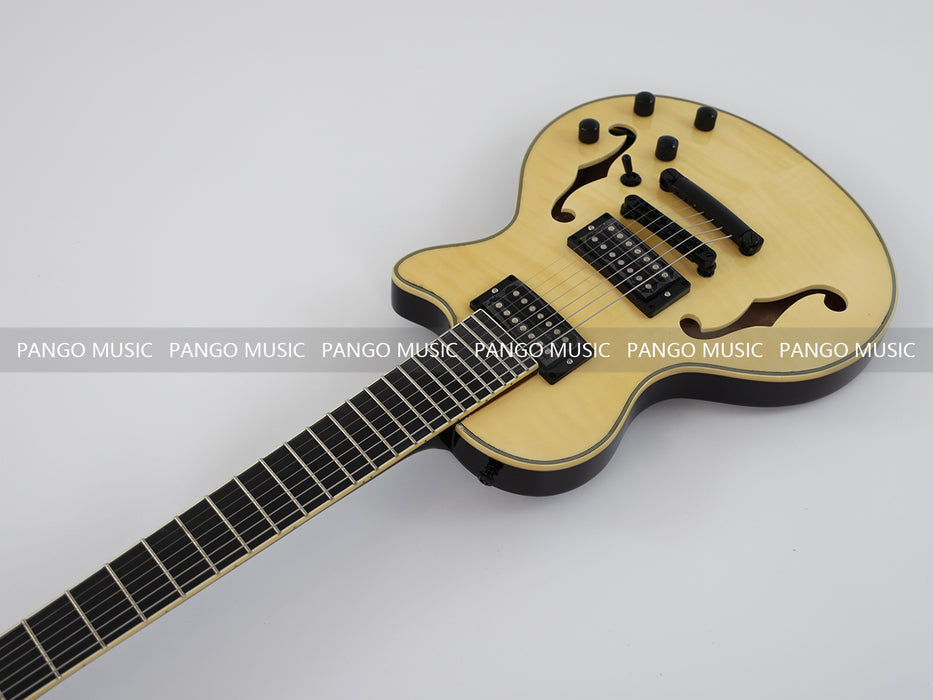 PANGO Music 7 Strings Electric Guitar with F Holes (YMZ-010S)