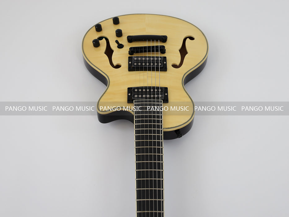 PANGO Music 7 Strings Electric Guitar with F Holes (YMZ-010S)