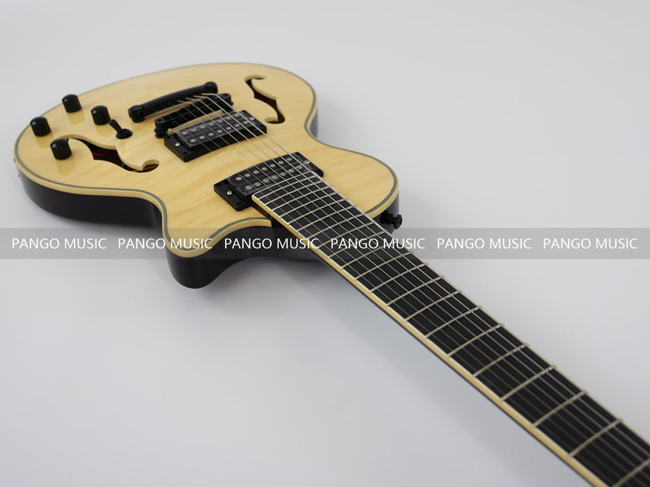 PANGO Music 7 Strings Electric Guitar with F Holes (YMZ-010S)