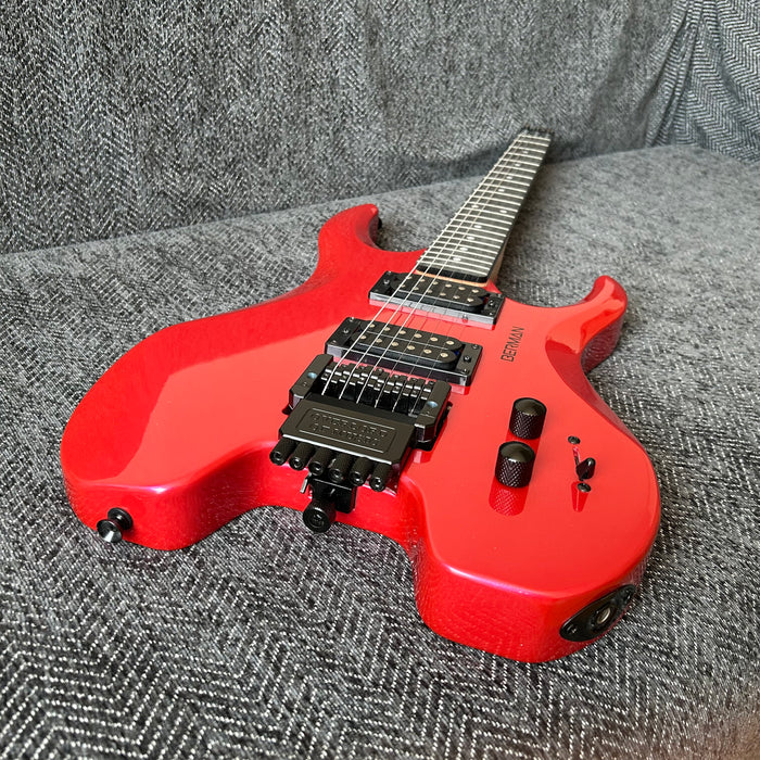 PANGO Music Red Headless Electric Guitar (PMG-003)