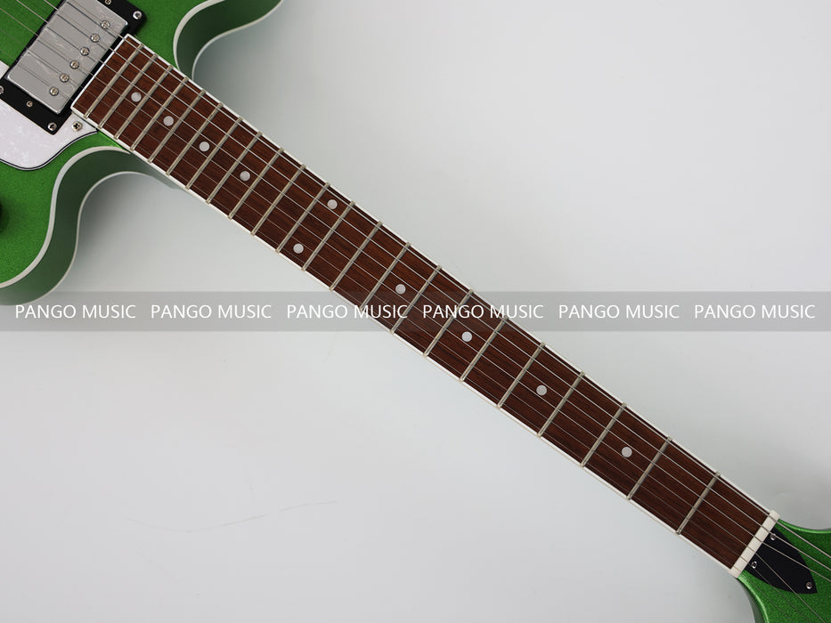 PANGO Music Semi Hollow Body All Green Electric Guitar (PHY-129)