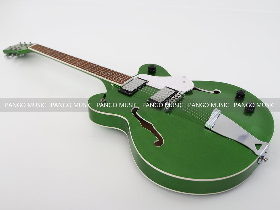 PANGO Music Semi Hollow Body All Green Electric Guitar (PHY-129)