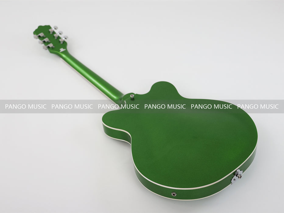 PANGO Music Semi Hollow Body All Green Electric Guitar (PHY-129)