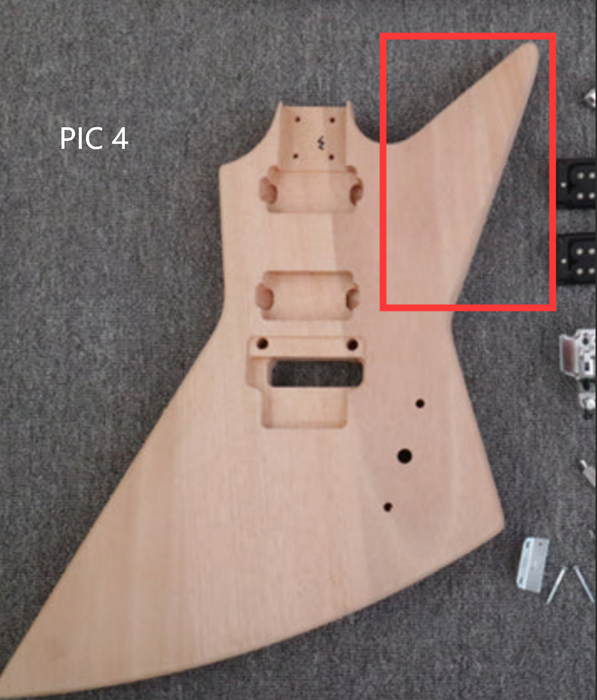 Explorer Style Custom Design DIY Electric Guitar Kit ( 2024-07-04 )
