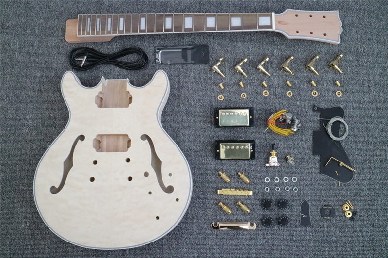 Semi Hollow Small Size ES-335 DIY Electric Guitar Kit (PES335-59)