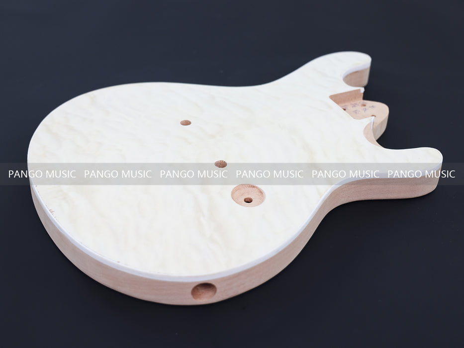 PRS Style DIY Electric Guitar Kit with Quilted Maple Top (12403, No Hardware, Limited Edition)