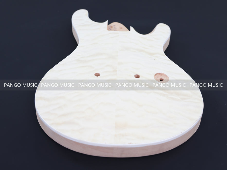 PRS Style DIY Electric Guitar Kit with Quilted Maple Top (12403, No Hardware, Limited Edition)
