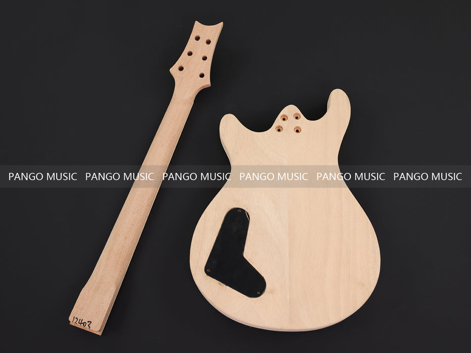 PRS Style DIY Electric Guitar Kit with Quilted Maple Top (12403, No Hardware, Limited Edition)