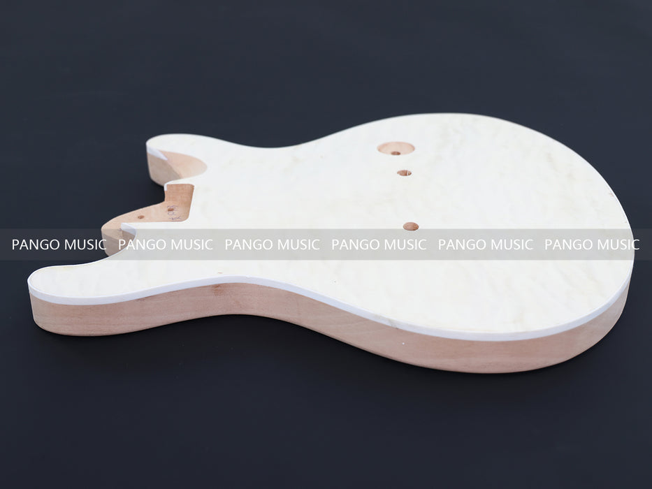PRS Style DIY Electric Guitar Kit with Quilted Maple Top (12403, No Hardware, Limited Edition)