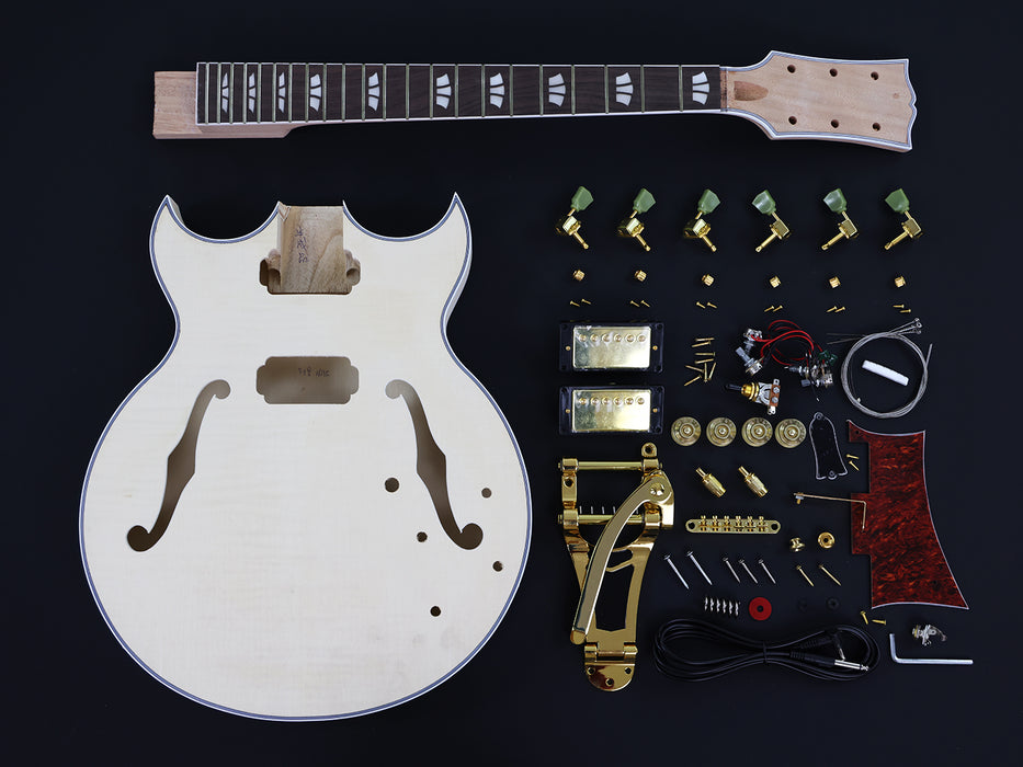 Semi Hollow Body DIY Electric Guitar Kit (16335, Limited Edition)