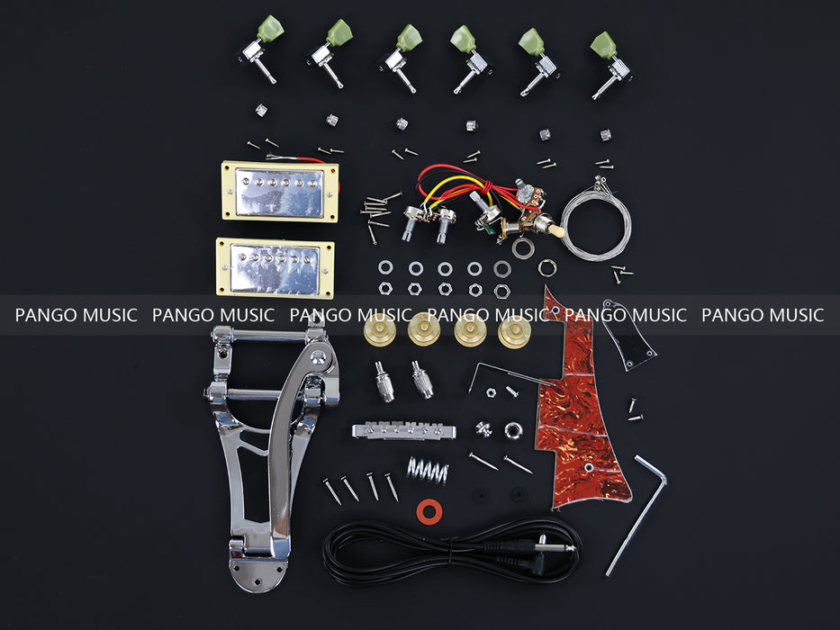 Semi Hollow Body DIY Electric Guitar Kit (PHB-650)