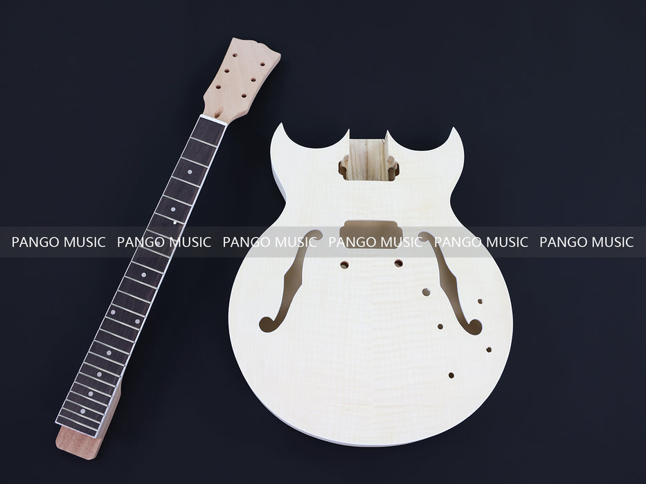 Semi Hollow Body DIY Electric Guitar Kit (PHB-650)