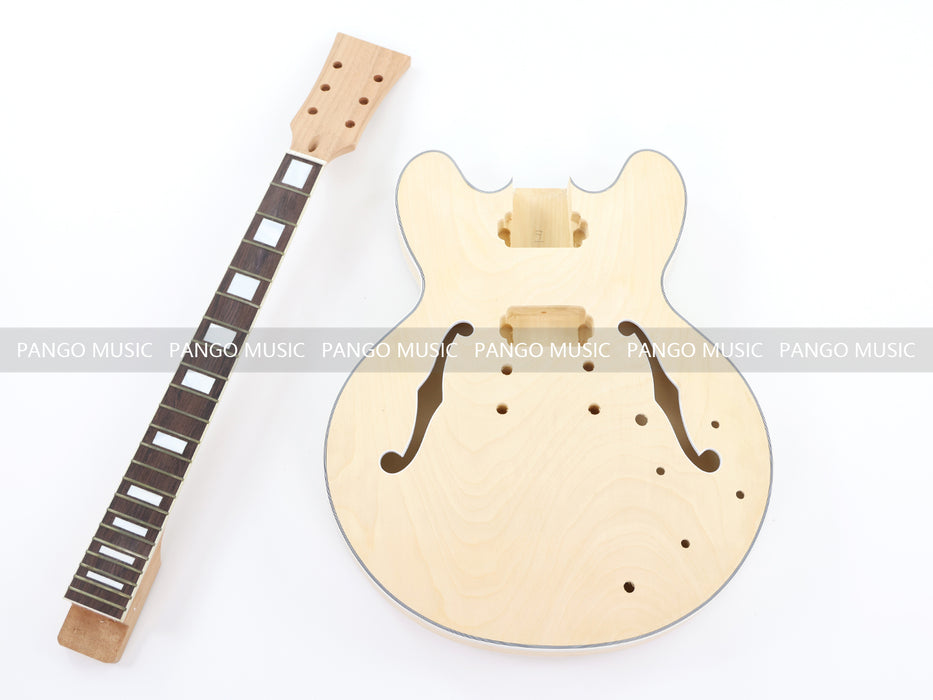 Semi Hollow Body ES-335 Style DIY Electric Guitar Kit (LRF-053, Limited Edition)