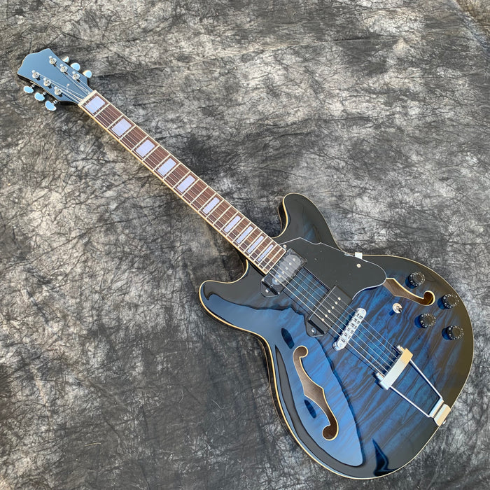 Semi Hollow Body Electric Guitar with No Logo (YMZ-237X)