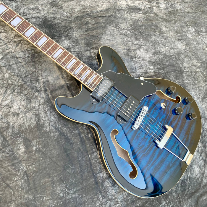 Semi Hollow Body Electric Guitar with No Logo (YMZ-237X)