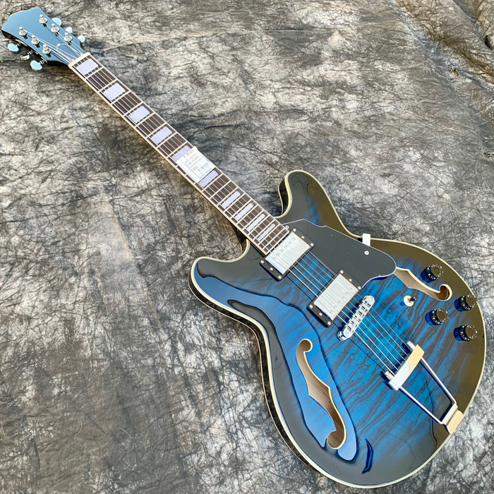 Semi Hollow Body Electric Guitar with No Logo (YMZ-237)