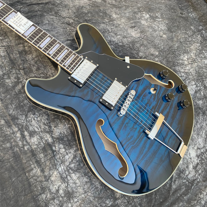 Semi Hollow Body Electric Guitar with No Logo (YMZ-237)