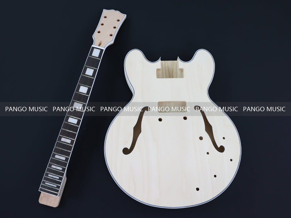 Semi Hollow ES-335 DIY Electric Guitar Kit with P90 Pickups (PES335-29)