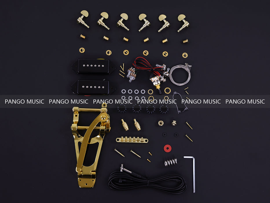 Semi Hollow ES-335 DIY Electric Guitar Kit with P90 Pickups (PES335-29)
