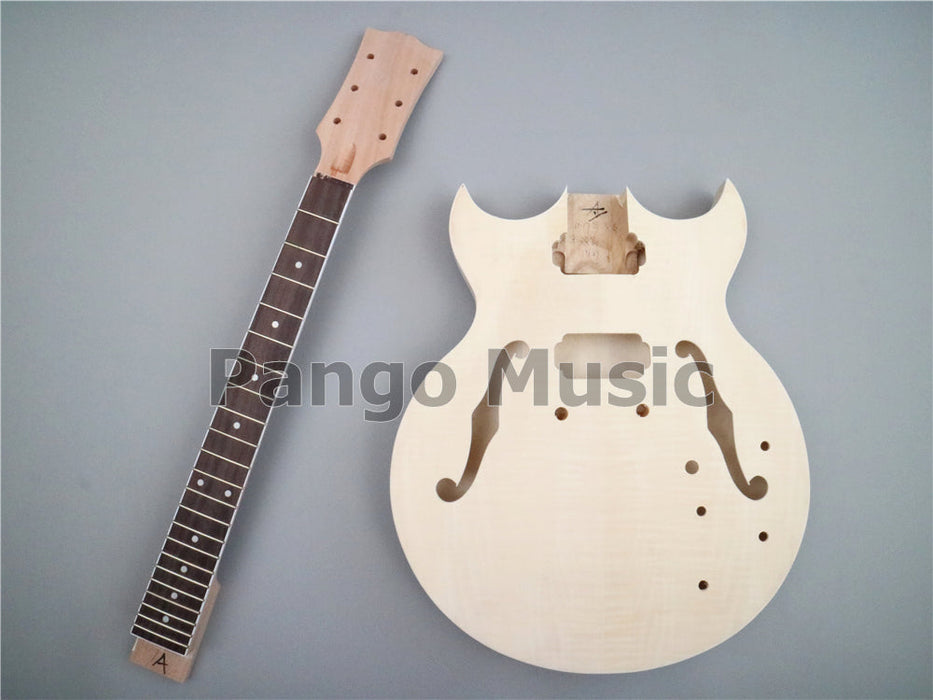 Semi Hollow Body DIY Electric Guitar Kit (PHB-650)