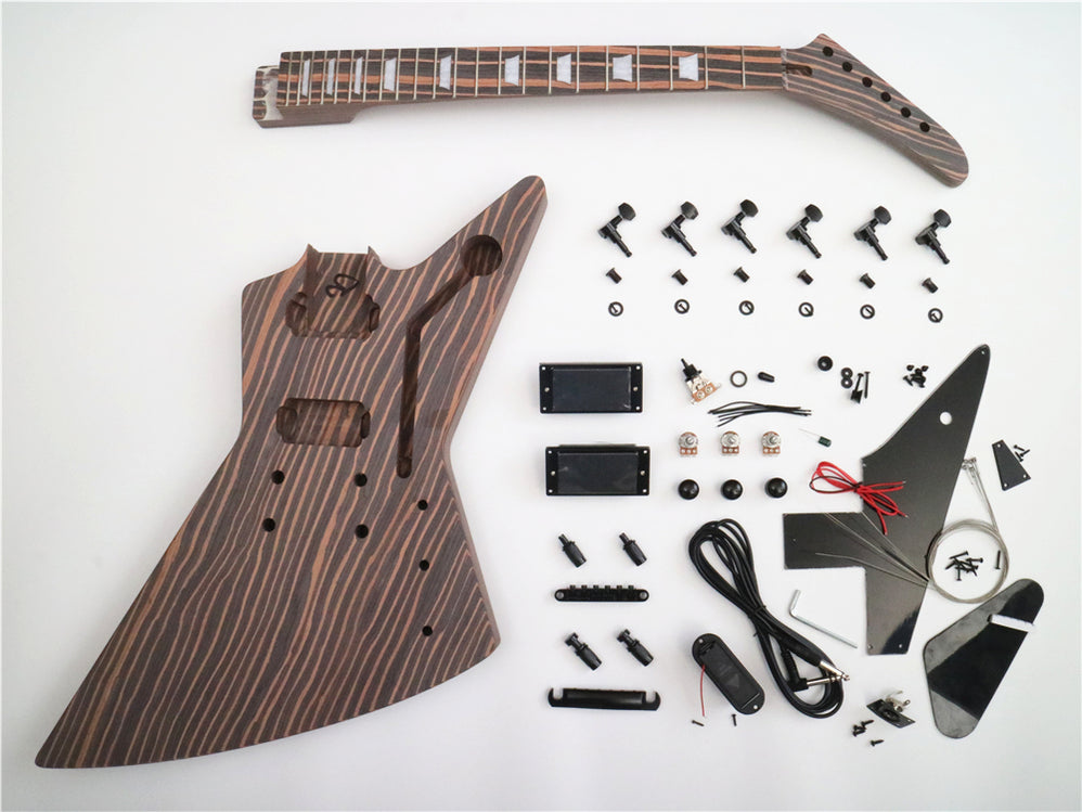 Zebrawood Style Diy Electric Guitar Kit — Guitar Kit Shop 5403